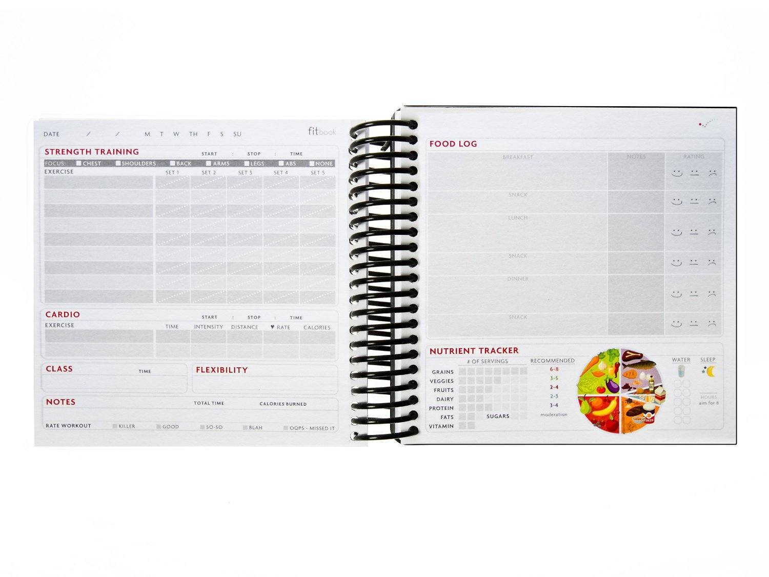fitlosophy fitbook fitness and nutrition journal fitness journal book