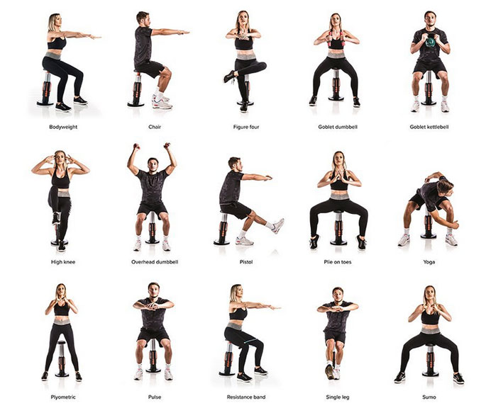 Squat Magic with 3 Resistance Levels Fitness Gizmos