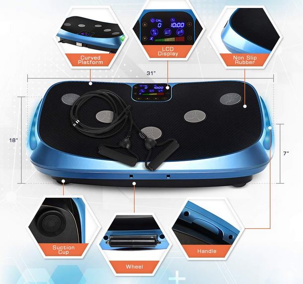 LifePro Rumblex 4D Vibration Plate Exercise Machine » Fitness Gizmos