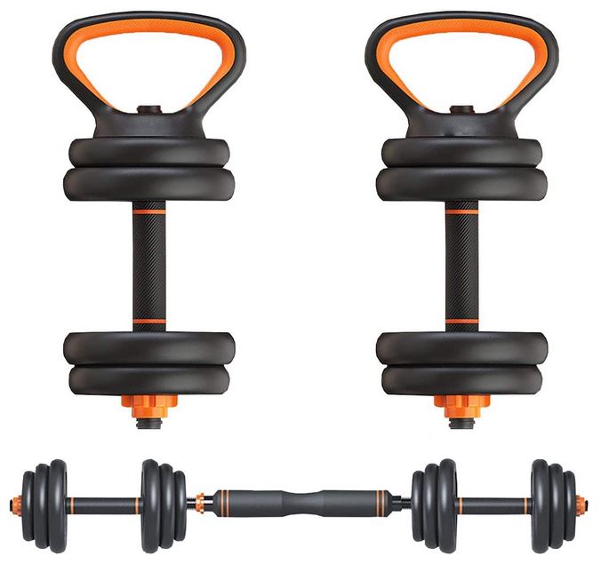Feierdun Dumbbell + Kettlebell + Barbell + Push Up Trainer