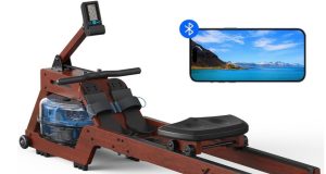 MERACH R14 Wooden Water Rower with App