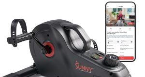 Sunny Health & Fitness Under-Desk Mini Bike with Bluetooth