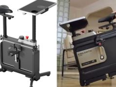 Kingsmith W1B Foldable Exercise Bike with Desk